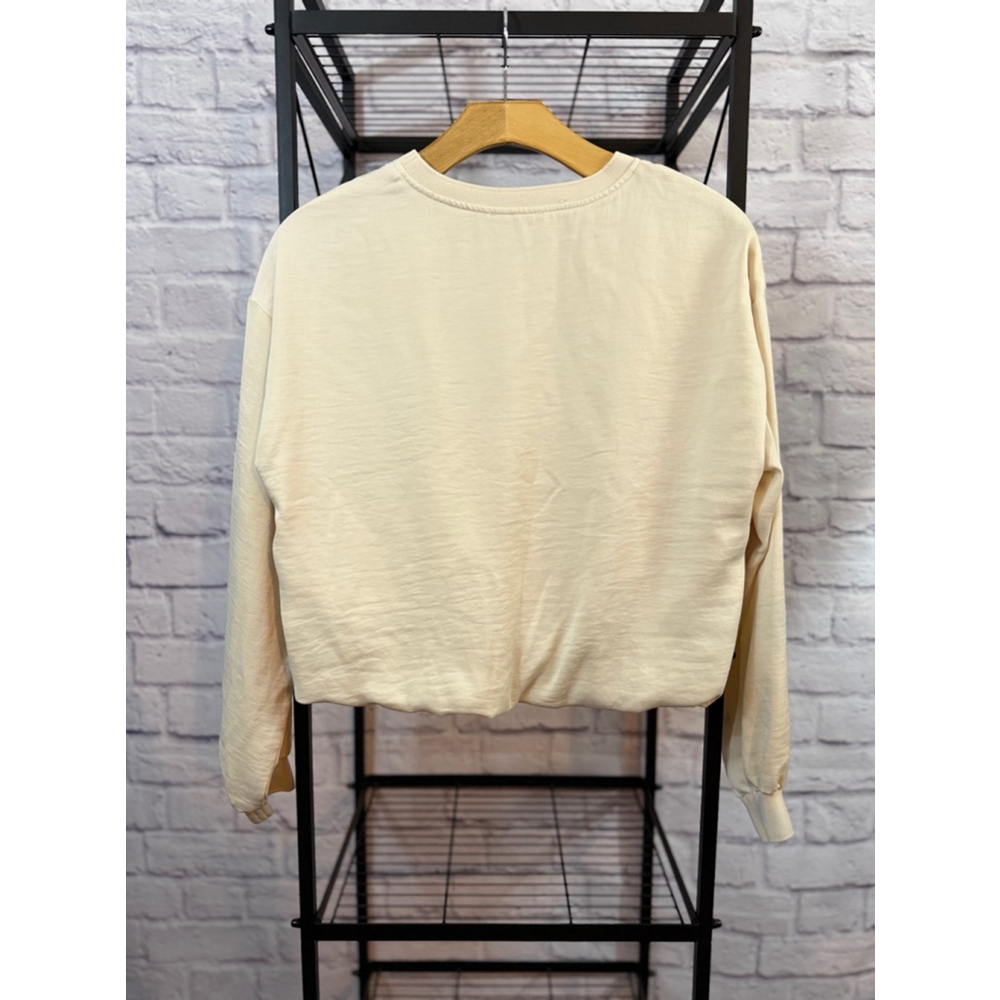 SKIES ARE BLUE womens cream colored 2 piece lounge set - Picture 4 of 12